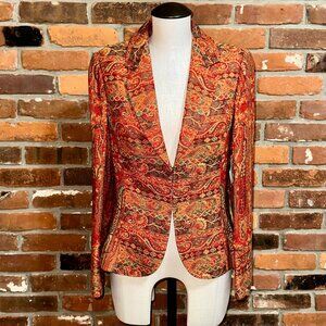 Worthington Floral Tapestry Print Blazer Size 4